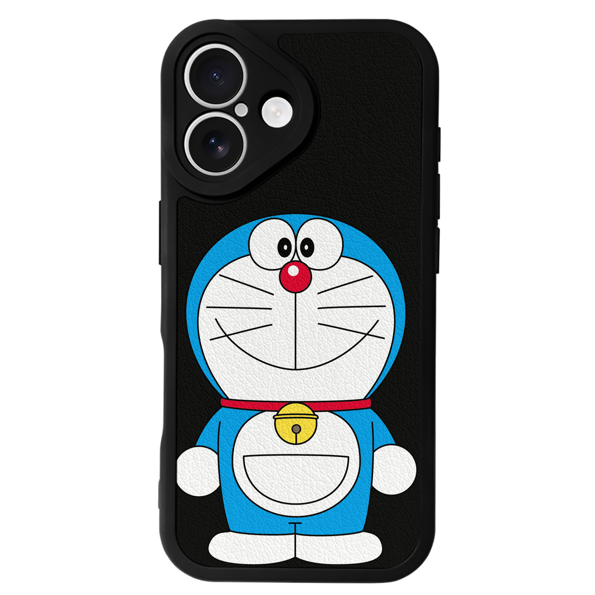 （画像用） ドラえもん Doraemon 【iPhone 16シリーズ対応】シリコンスマホケース（レザー調） 材質：シリコン